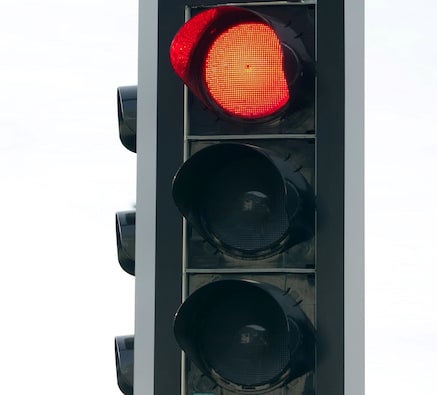 Rote Ampel in der Schweiz